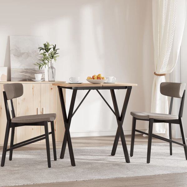 vidaXL Patas de mesa de comedor estructura X acero 60x40x73 cm