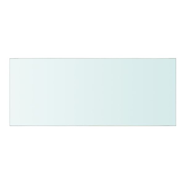 vidaXL Estantes 2 unidades panel de vidrio transparente 50x20 cm