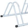 vidaXL Soporte para 4 bicicletas suelo independiente acero galvanizado