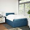 vidaXL Cama box spring con colch&oacute;n terciopelo azul 120x200 cm