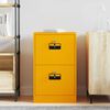 vidaXL Mueble archivador con caj&oacute;n Amarillo Mostaza 44 x 50 x 106.5 cm