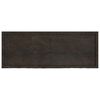 vidaXL Estante pared madera roble tratada marr&oacute;n oscuro 160x60x(2-6)cm
