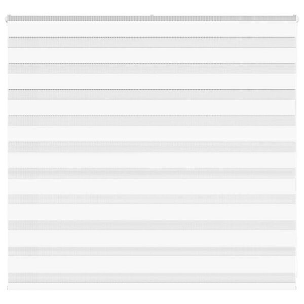 vidaXL Estor cebra blanco 165x100 cm tejido ancho 160,9 cm poliéster