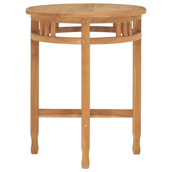 vidaXL Conjunto de comedor de jard&iacute;n 3 piezas madera maciza de teca