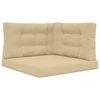 vidaXL Coj&iacute;n para sof&aacute; de exterior Poli&eacute;ster Beige 80 x 80 x 8 cm
