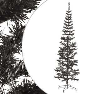 vidaXL &Aacute;rbol de Navidad delgado negro 210 cm