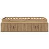 vidaXL Estructura de cama con cajón Roble artesanal 90 x 200 cm