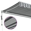 vidaXL Toldo retráctil automático gris antracita y blanco 450x350 cm