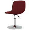vidaXL Sillas de comedor giratorias 2 unidades tela rojo vino tinto