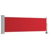 vidaXL Toldo lateral retr&aacute;ctil de jard&iacute;n rojo 80x300 cm