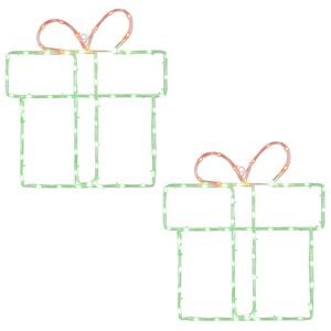 vidaXL Luces de silueta de Navidad para ventana LOVIISA 2 uds. 160 LED