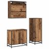 vidaXL Juego de muebles de ba&ntilde;o con caj&oacute;n 3 pcs Madera Vieja