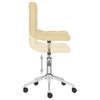 vidaXL Sillas de comedor giratorias 6 uds cuero sint&eacute;tico color crema