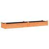vidaXL Jardinera arriate con forro madera abeto marr&oacute;n 240x45x25 cm