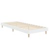 vidaXL Estructura de cama madera de ingenier&iacute;a blanca 75x190 cm