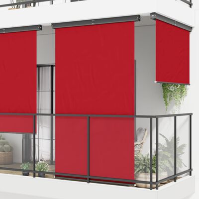 vidaXL Toldo lateral de balcón rojo 165x250 cm