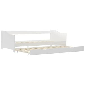 vidaXL Estructura sof&aacute; cama extra&iacute;ble sin colch&oacute;n pino blanco 90x200cm
