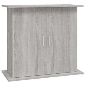 vidaXL Soporte para acuario madera ingenier&iacute;a gris Sonoma 81x36x73 cm