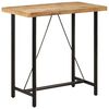 vidaXL Mesa alta de hierro y madera maciza de mango 110x55x107 cm