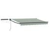 vidaXL Toldo Retr&aacute;ctil El&eacute;ctrico Verde, Blanco, Antracita 3 x 2,5 m