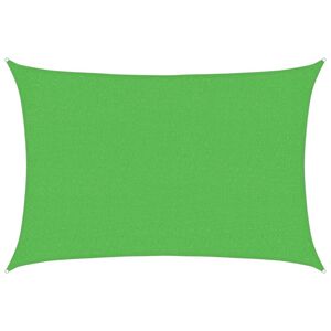 vidaXL Toldo de vela verde claro HDPE 160 g/m&sup2; 2x2,5 m