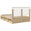 vidaXL Estructura de cama Sonoma 140 x 190 cm Madera de pino macizo