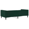 vidaXL Sof&aacute; cama sin colch&oacute;n terciopelo verde oscuro 90x200cm