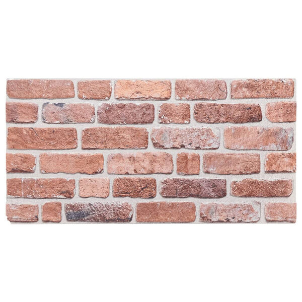 vidaXL Paneles de pared 3D 10 unidades EPS rojo 100x50 cm