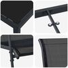 vidaXL Conjunto de Comedor de Jard&iacute;n 7 pcs Negro