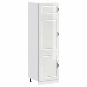 vidaXL Armario de cocina Kalmar blanca de alto brillo