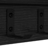 vidaXL Perchero de pared Roble Negro 40 x 10,5 x 10,5 cm