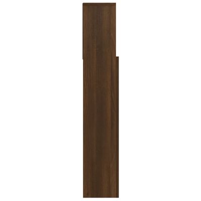 vidaXL Mueble cabecero marrón roble 100x19x103,5 cm