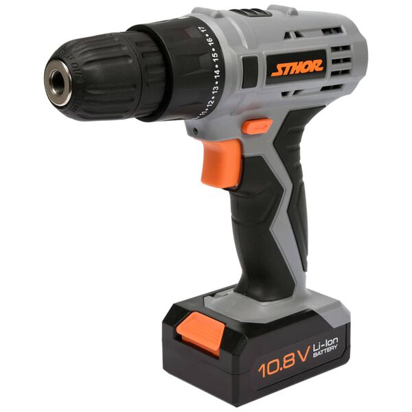 Sthor Taladro inal&aacute;mbrico con bater&iacute;a iones de litio 1,3Ah 10,8V 15Nm