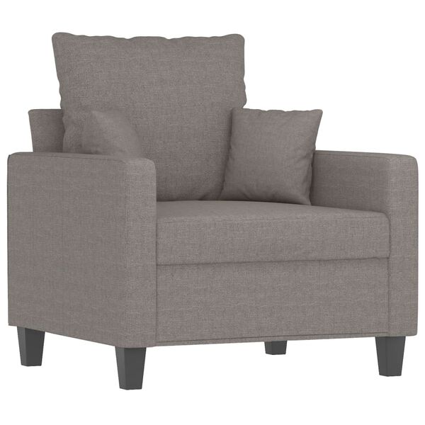 vidaXL Sill&oacute;n de tela gris taup&eacute; 60 cm