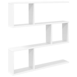 vidaXL Estante de pared Blanco 80 x 12 x 79,5 cm Madera de ingenier&iacute;a