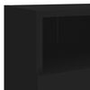 vidaXL Mueble de pared para TV madera de ingenier&iacute;a negro 40x30x30 cm