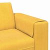 vidaXL Sof&aacute; con coj&iacute;n Amarillo Claro 250 x 77 x 76 cm Tela de Pana