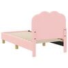 vidaXL Estructura de cama para ni&ntilde;os peque&ntilde;os con cabecera Rosa