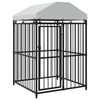 vidaXL Perrera de exterior con techo 120x120x150 cm