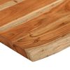 vidaXL Tablero de mesa rectangular borde natural acacia 90x60x3,8 cm