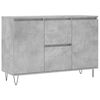 vidaXL Aparador de madera de ingenier&iacute;a gris hormig&oacute;n 101,5x35x70 cm