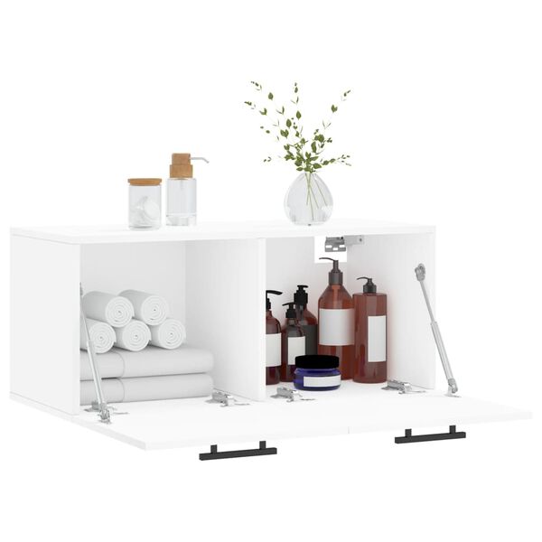 vidaXL Armario de pared madera de ingenier&iacute;a blanco 80x36,5x35 cm