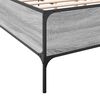 vidaXL Estructura cama madera ingenier&iacute;a metal gris Sonoma 120x190 cm