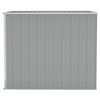 vidaXL Cobertizo de jardín pared acero galvanizado gris 118x194x178cm