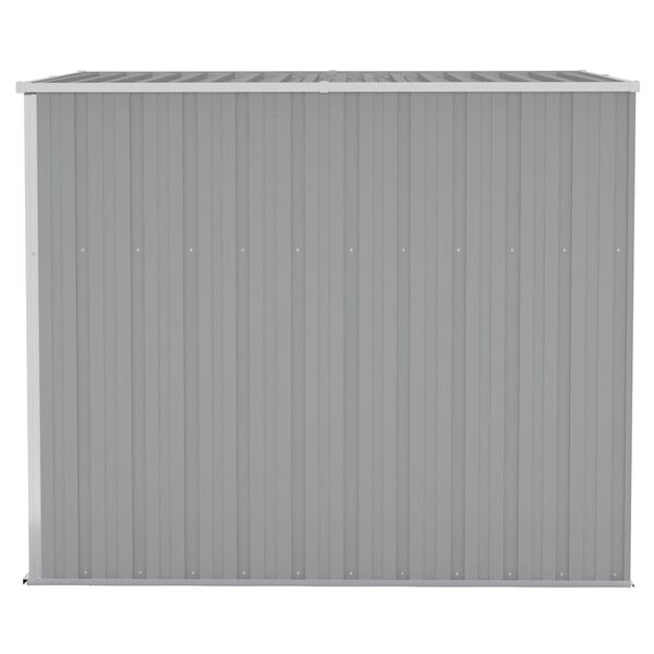 vidaXL Cobertizo de jardín pared acero galvanizado gris 118x194x178cm