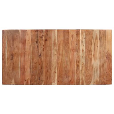 vidaXL Mesa de comedor de madera maciza de acacia 160x80x76 cm