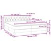 vidaXL Cama box spring con colchones terciopelo rosa 180x210 cm