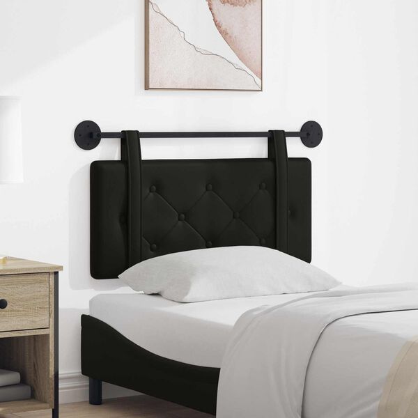 vidaXL Cabecera Colgante Negro 80 cm Cuero sint&eacute;tico