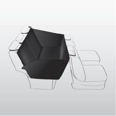 TRIXIE Funda de asiento de coche para perros negro 150x135 cm
