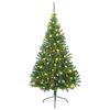 vidaXL &Aacute;rbol de Navidad Artificial Preiluminado Verde 210 cm PVC